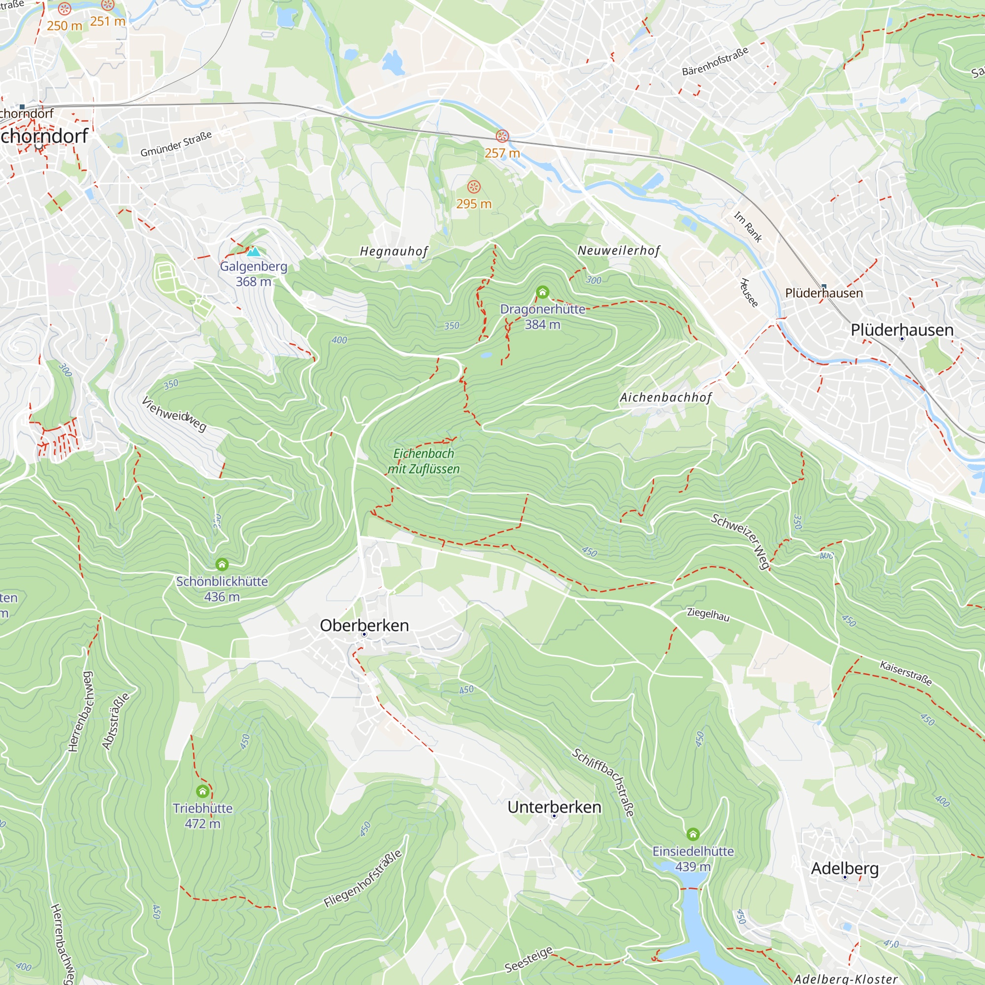 Berkerwandhütte map
