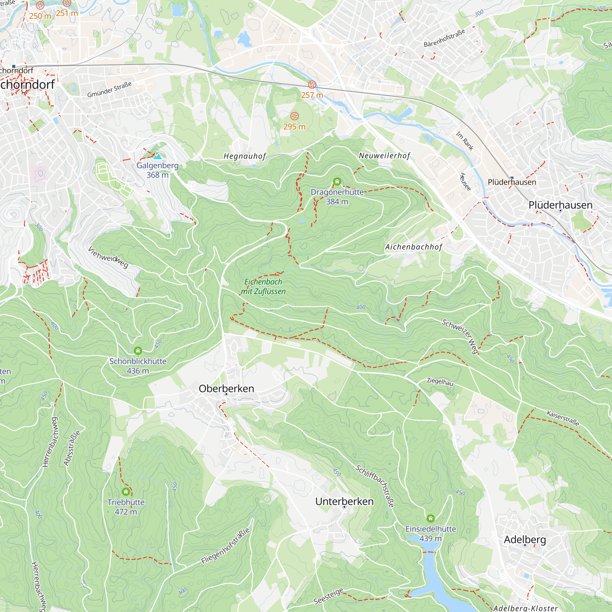 Berkerwandhütte map
