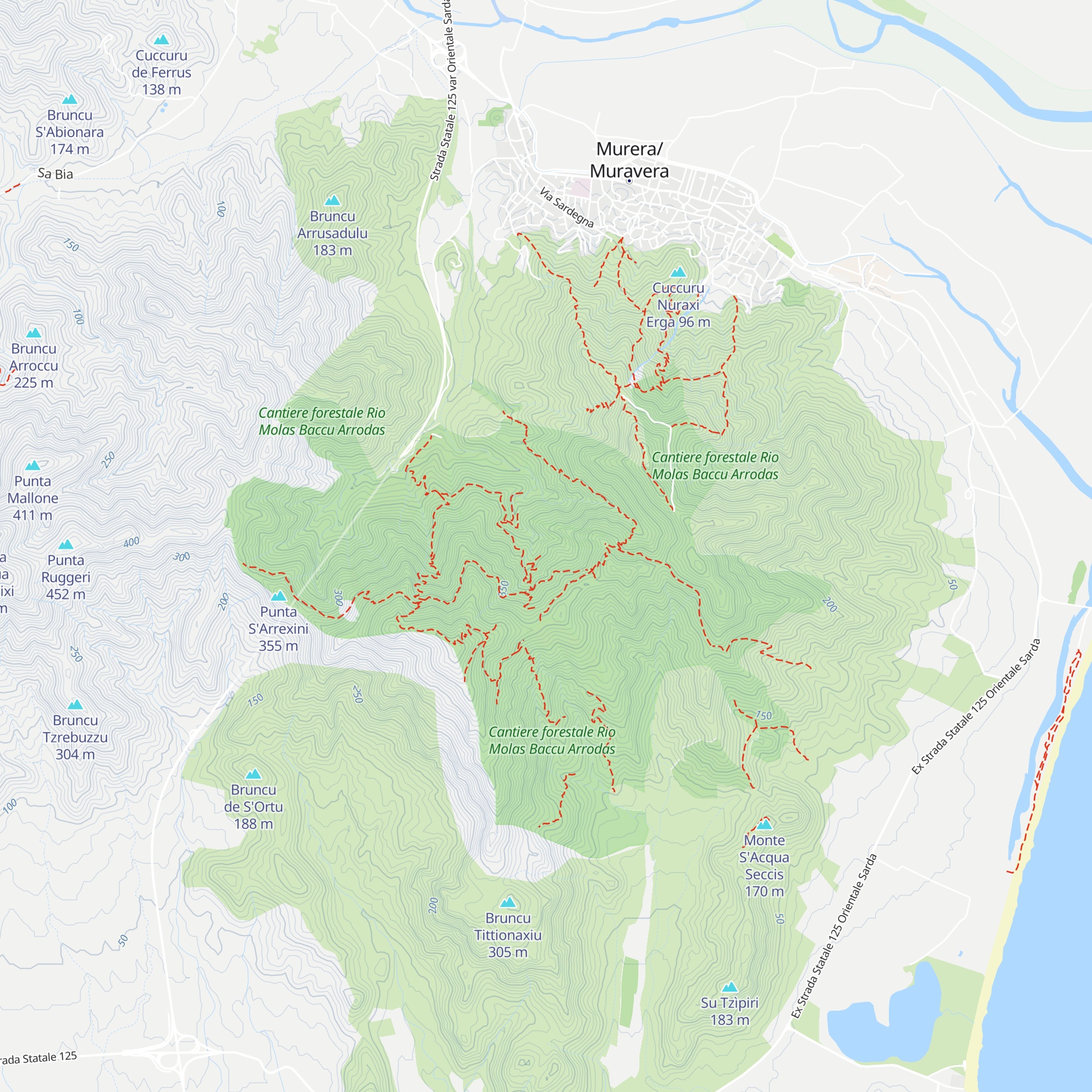Casetta forestale map
