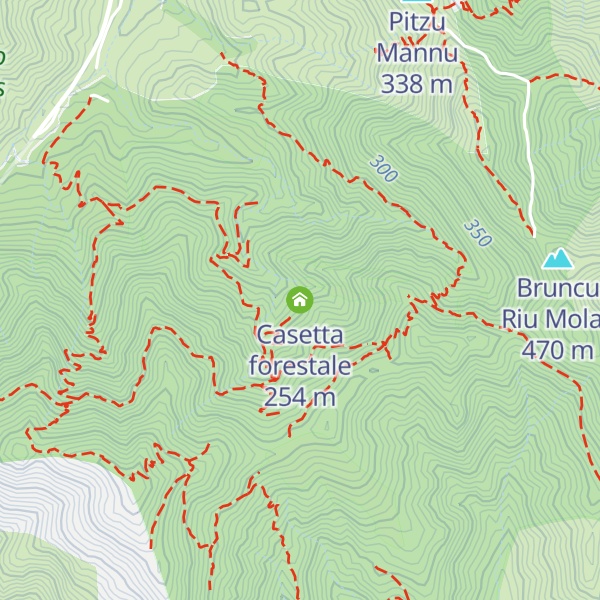 Map of Casetta forestale