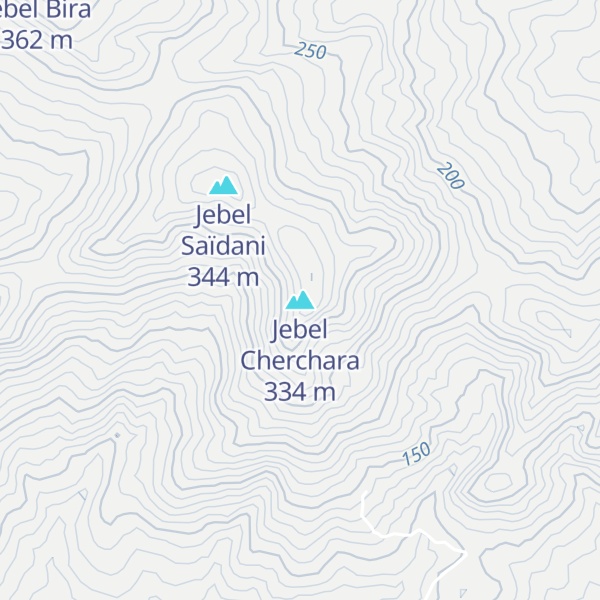 Map of Jebel Cherchara