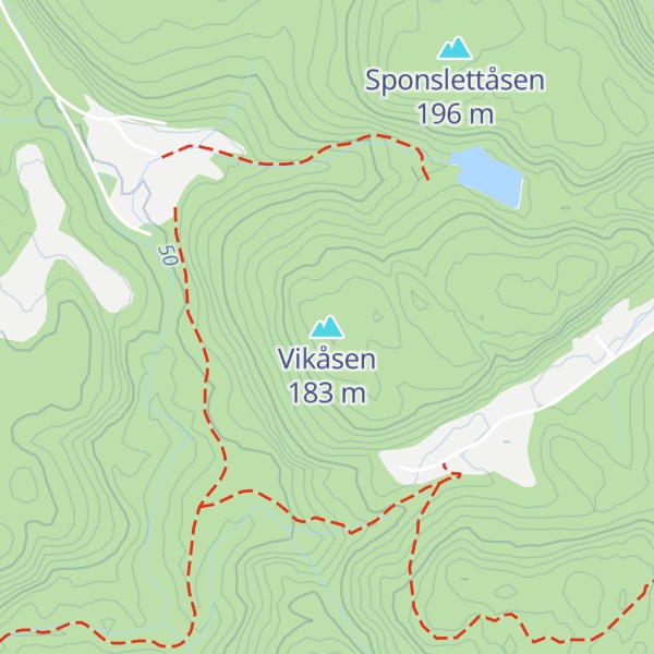 Map of Vikåsen