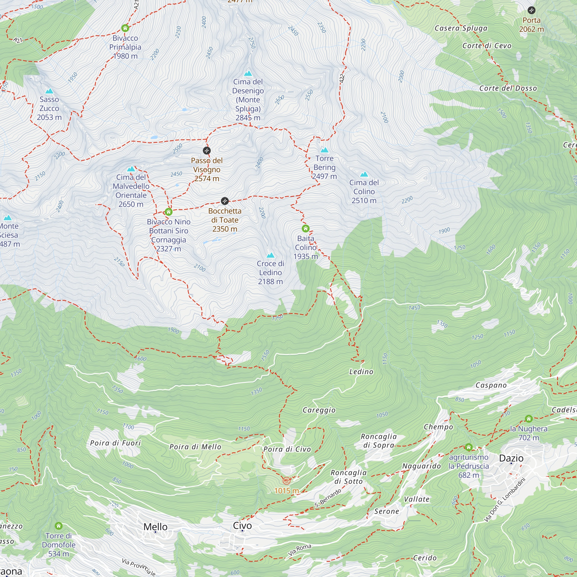 Baita del Gioco map