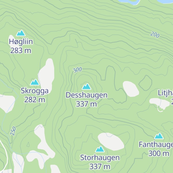 Map of Desshaugen
