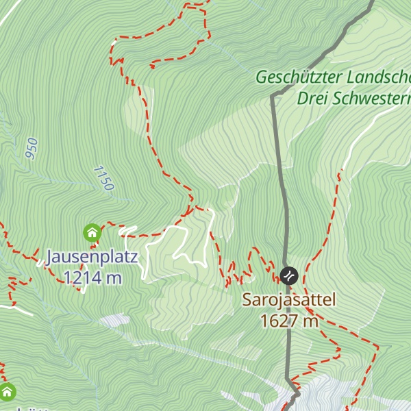Map of Gafadurahütte
