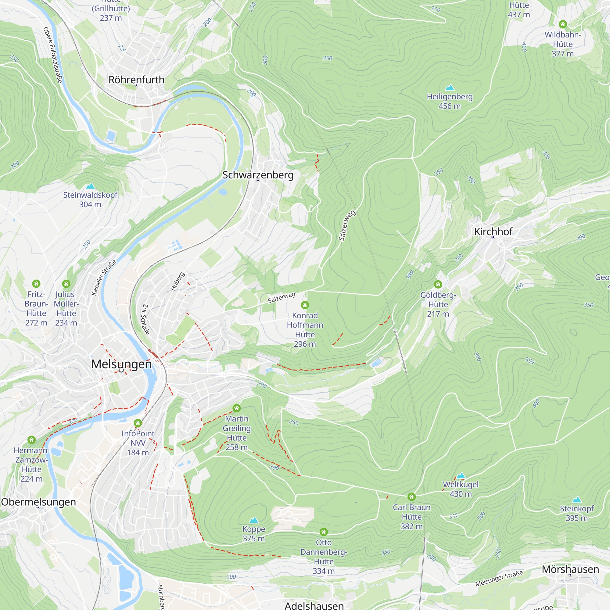 Konrad Hoffmann Hütte map