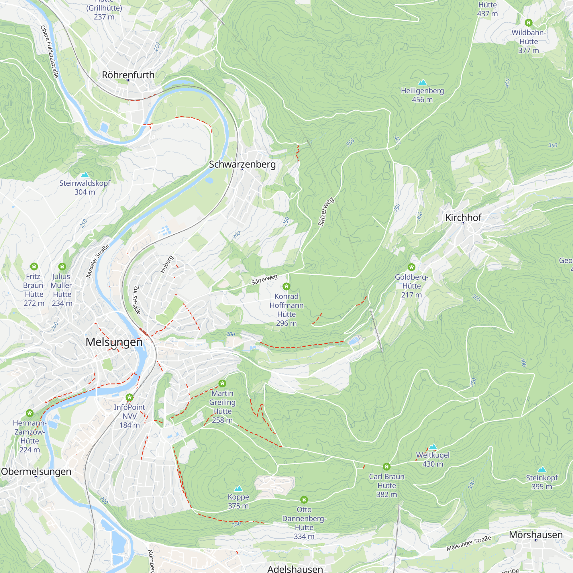 Konrad Hoffmann Hütte map