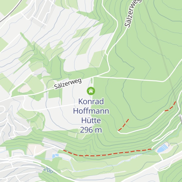 Map of Konrad Hoffmann Hütte