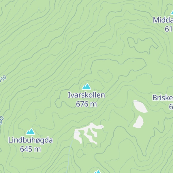Map of Ivarskollen