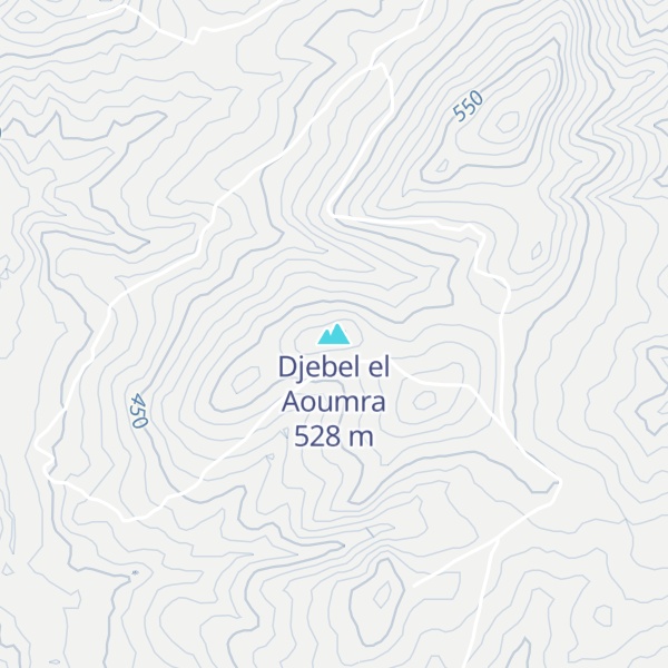 Map of Djebel el Aoumra