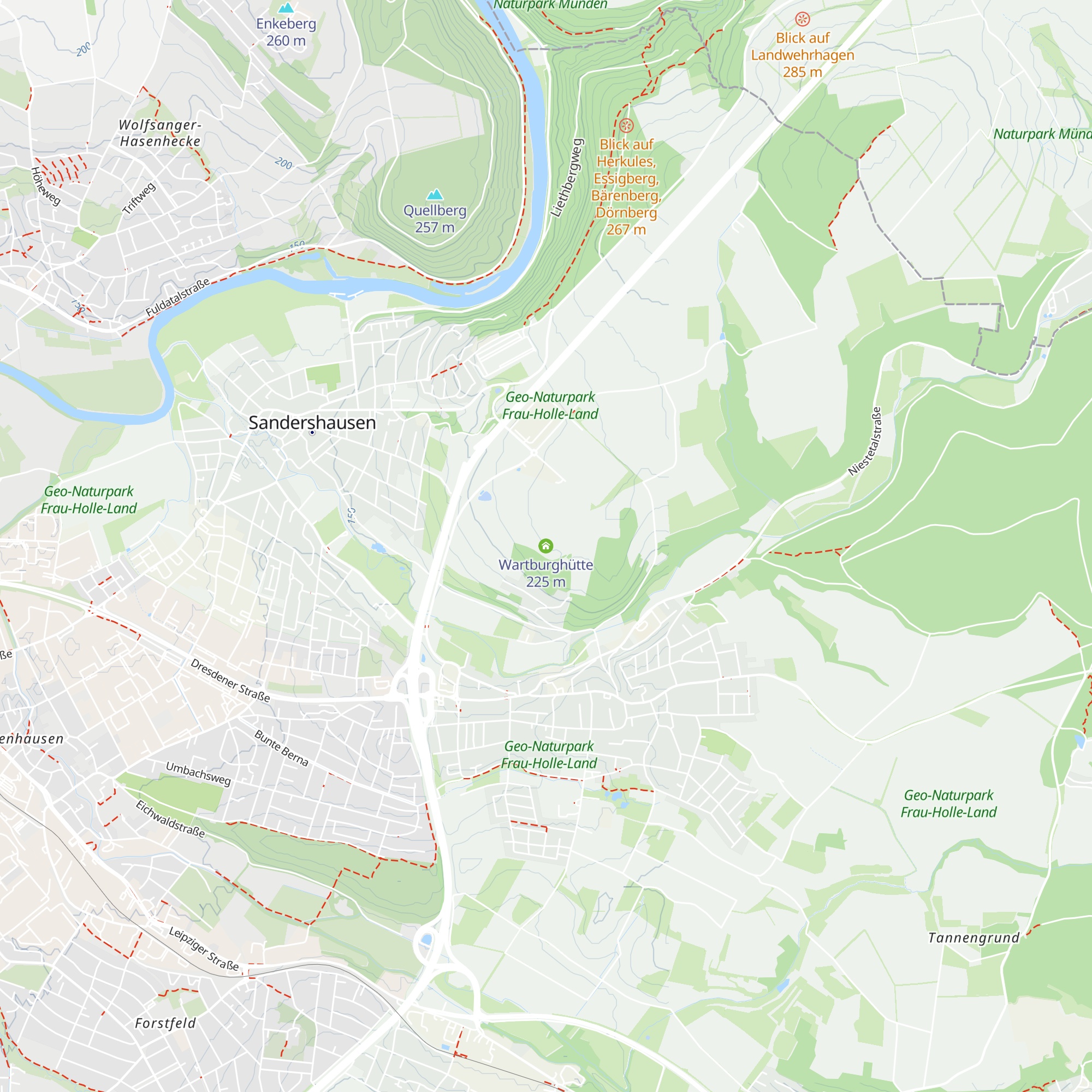 Wartburghütte map