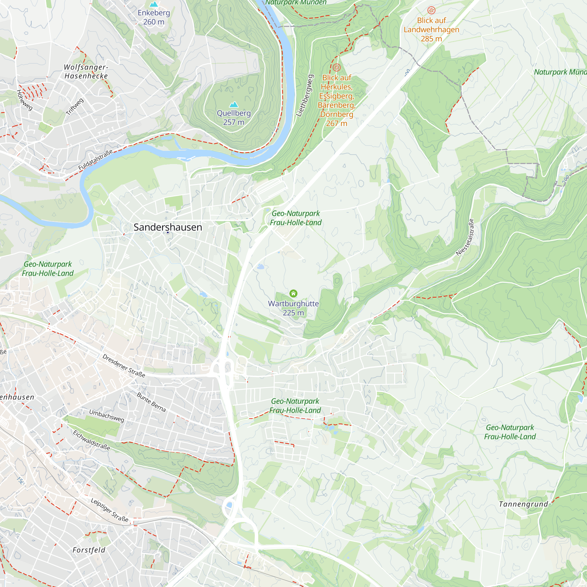 Wartburghütte map