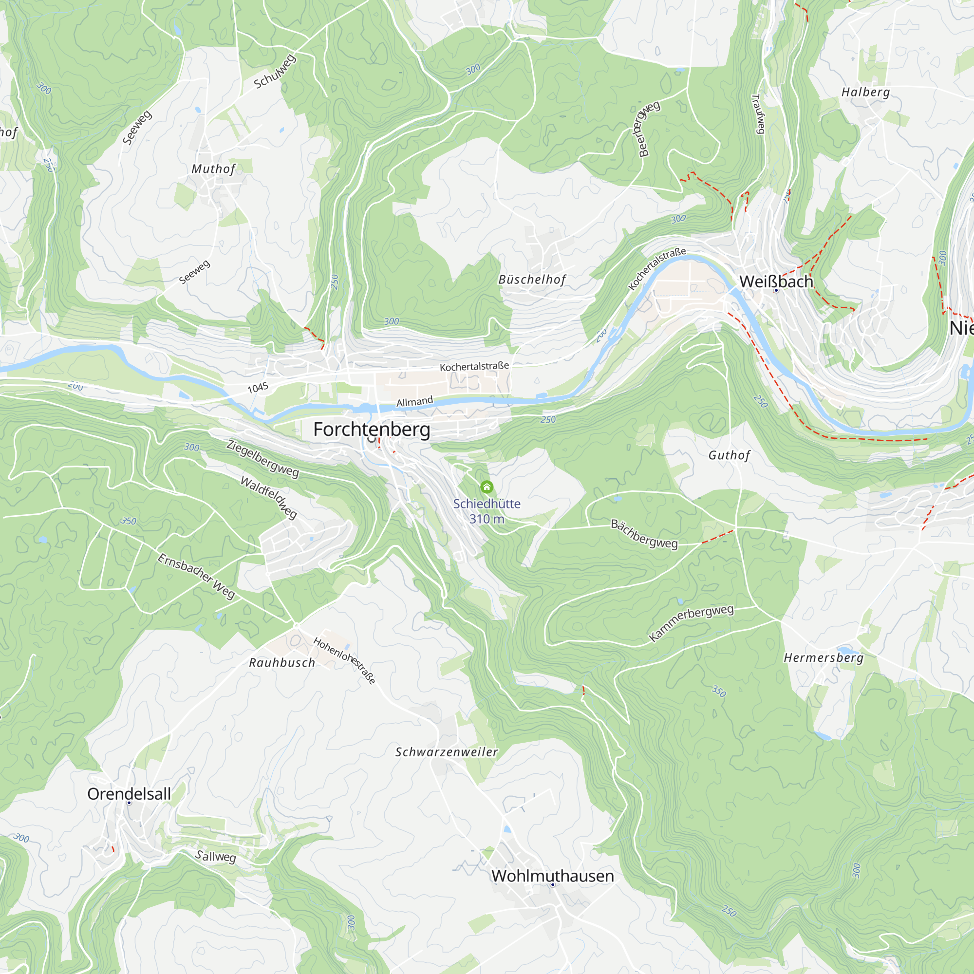 Schiedhütte map