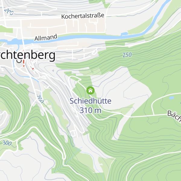 Map of Schiedhütte