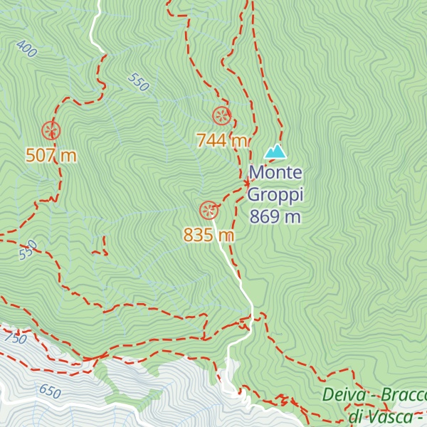 Map of Cima Stronzi