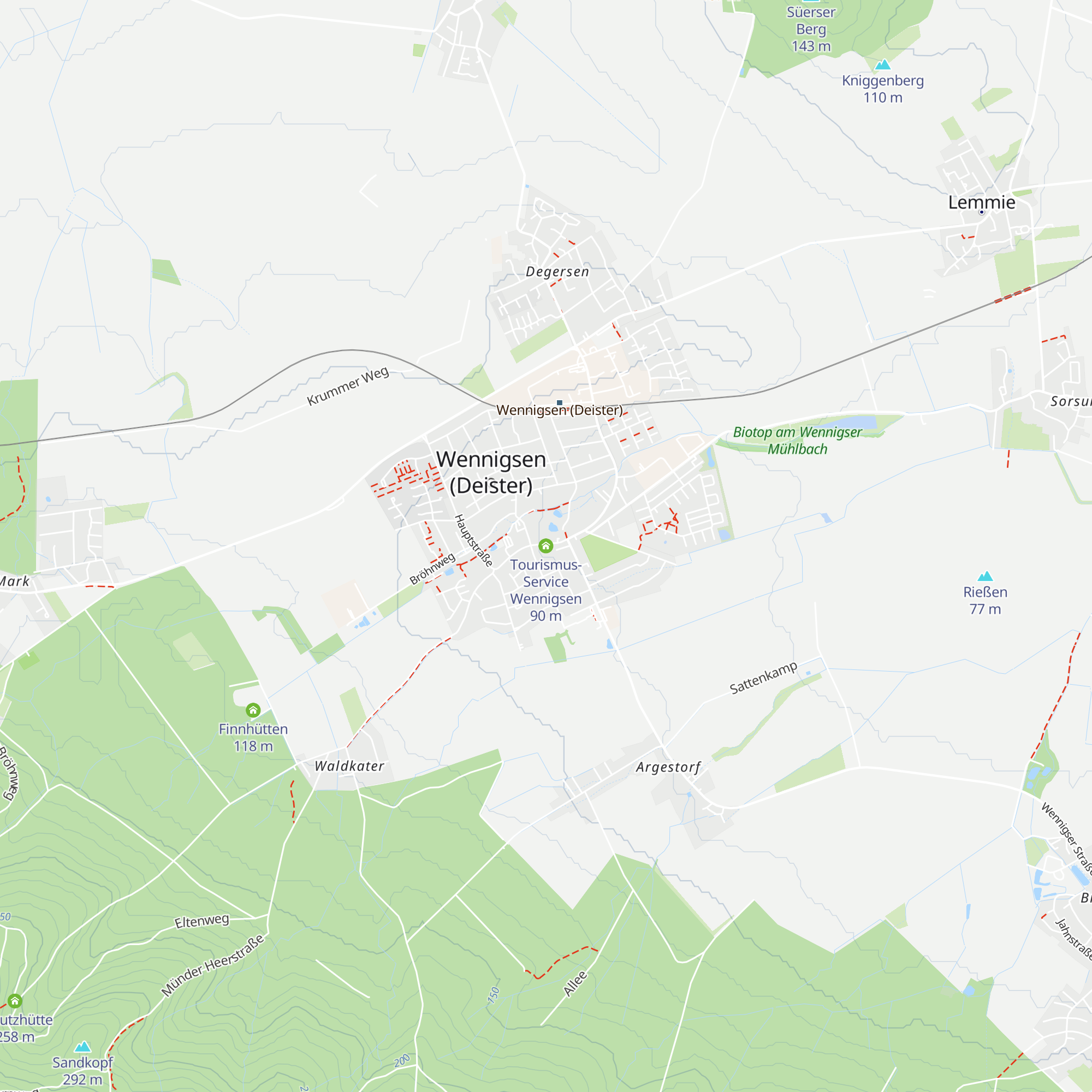 Tourismus-Service Wennigsen map