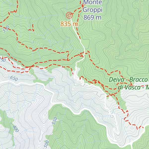 Map of Monte San Nicolao