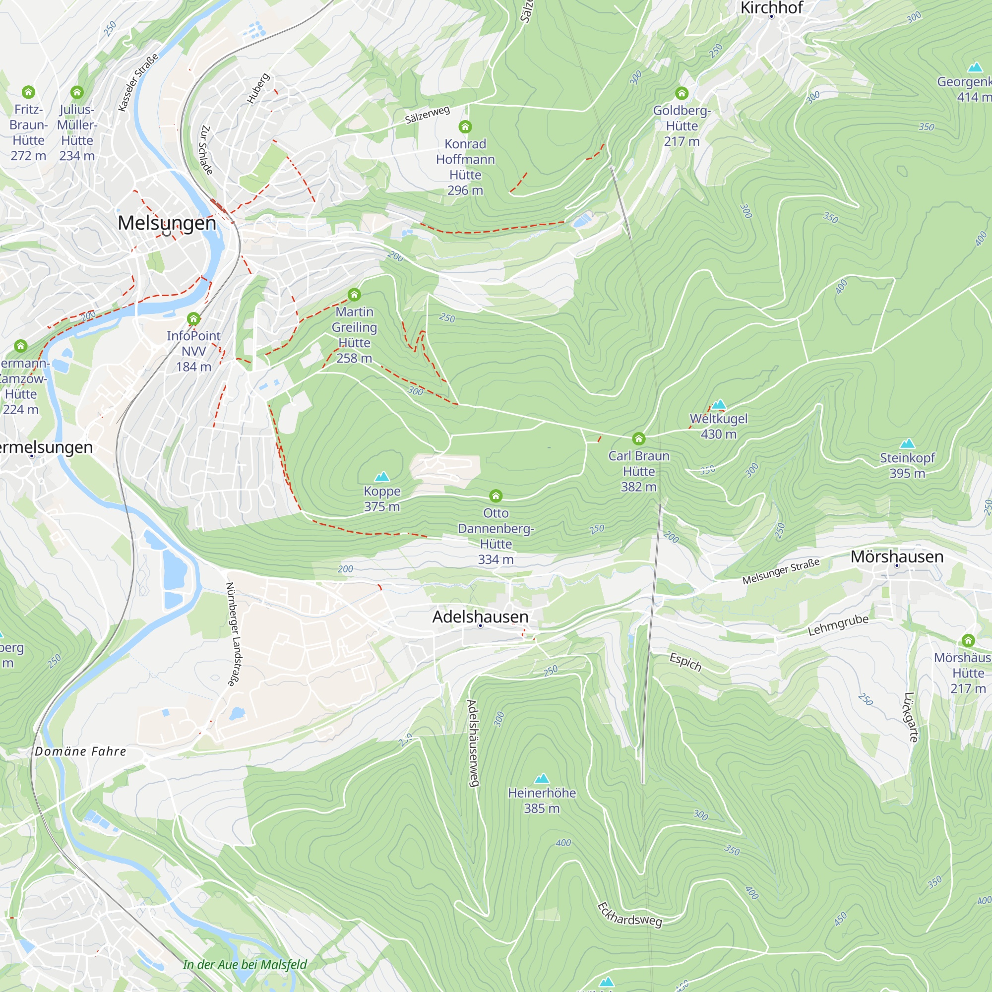 Otto Dannenberg-Hütte map