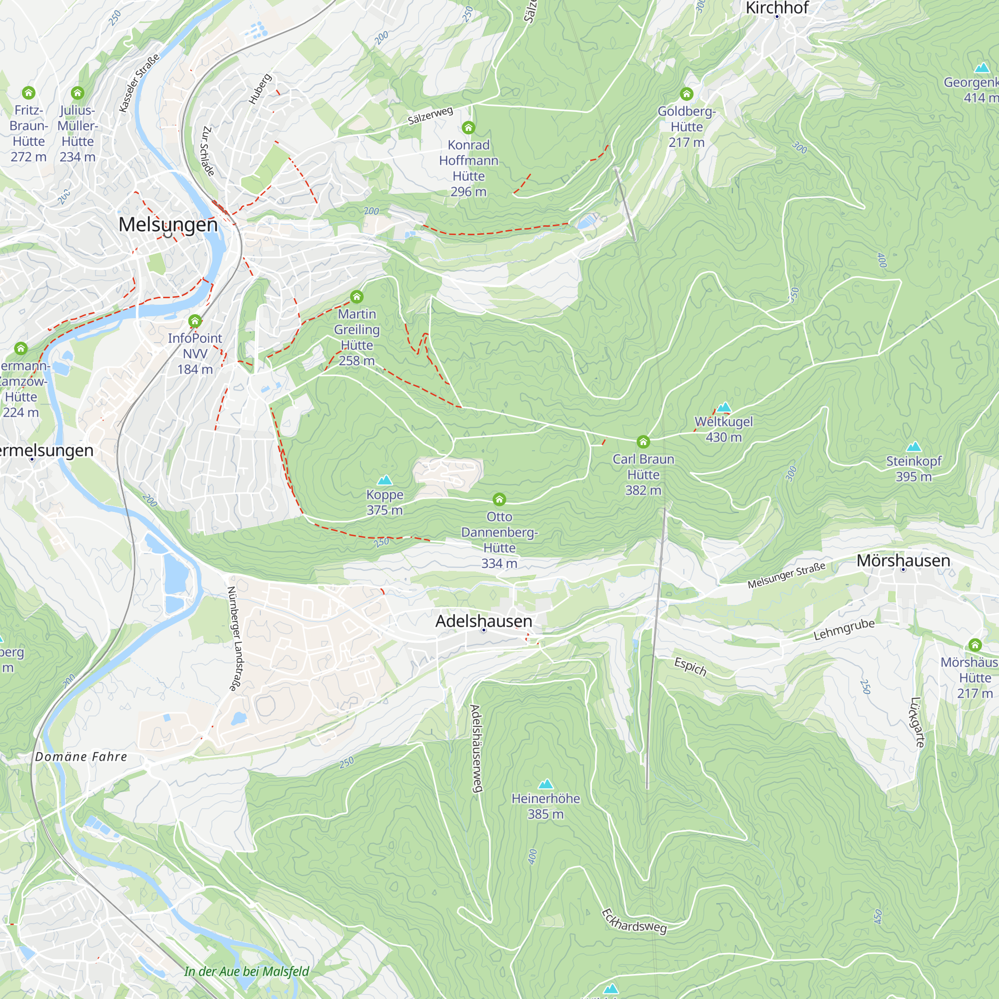 Otto Dannenberg-Hütte map