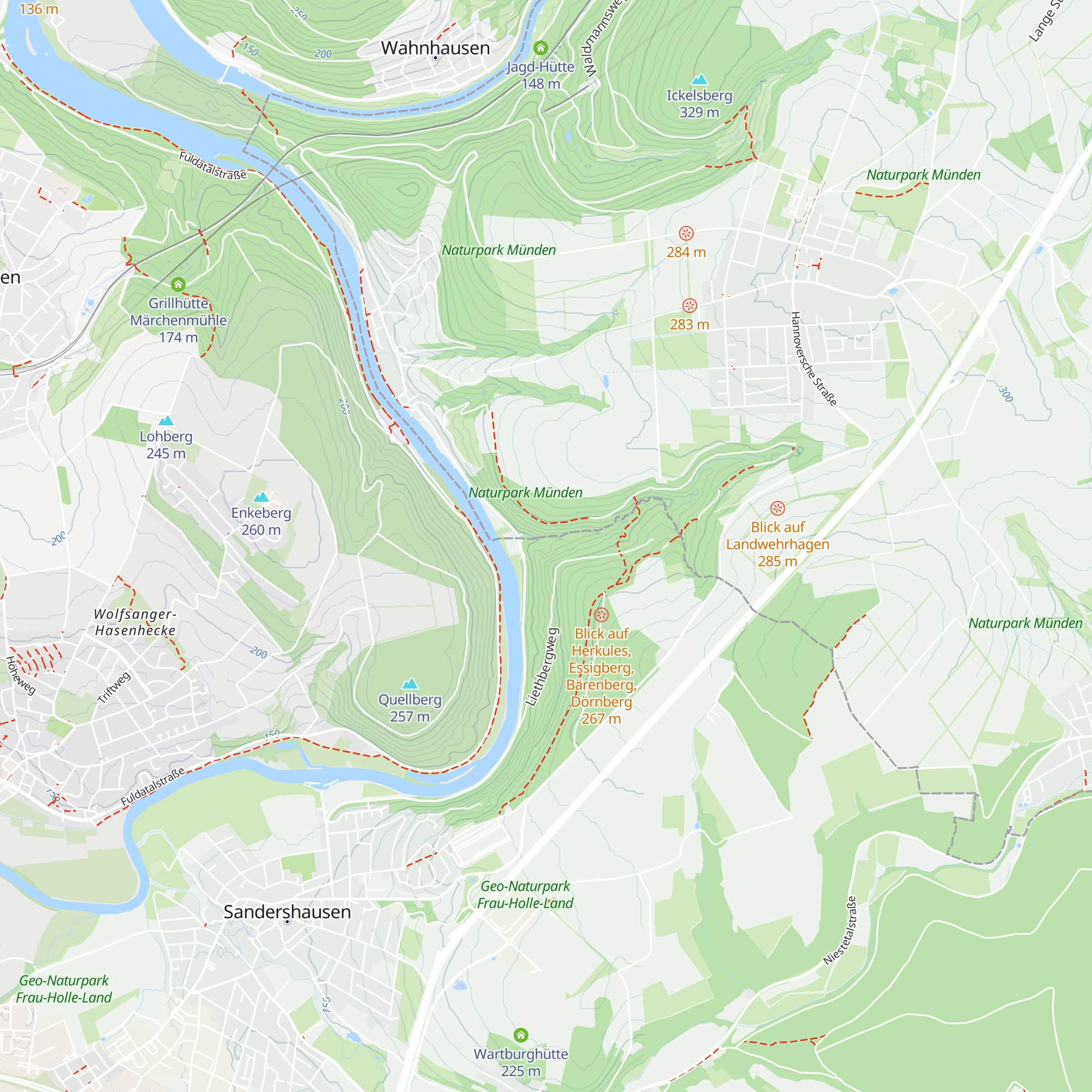 Grillhütte Steinbruch Spiekershausen map