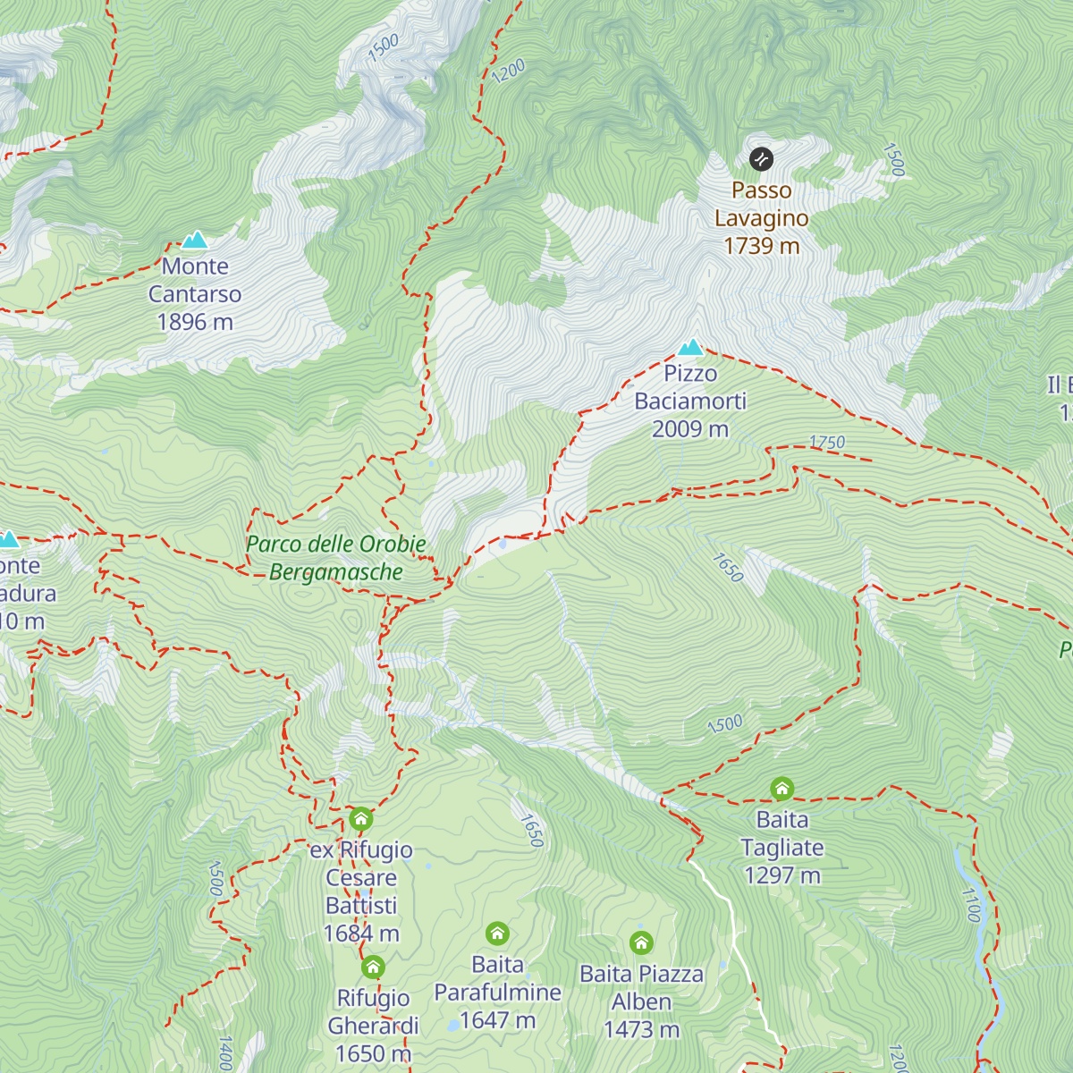 Baita Cabretondo map