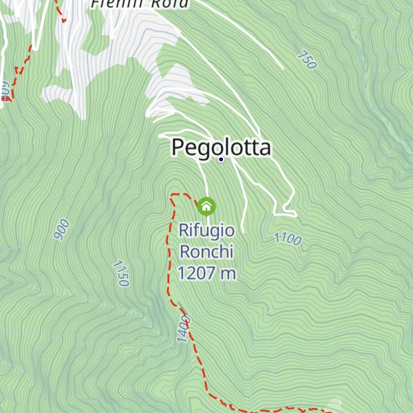 Map of Rifugio Ronchi