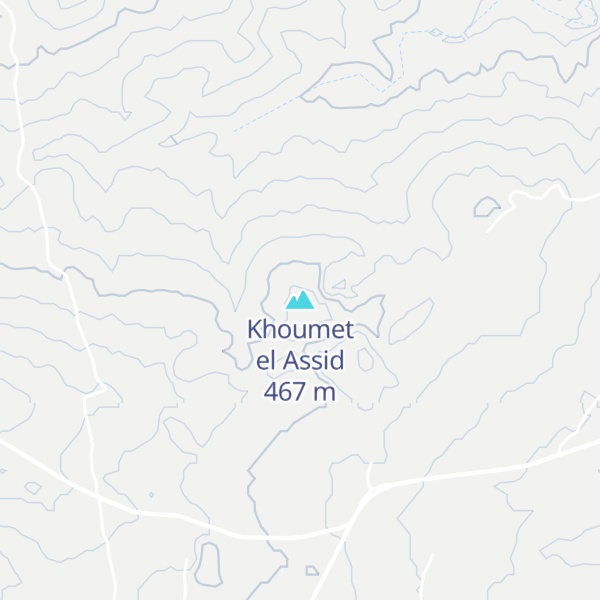 Map of Khoumet el Assid