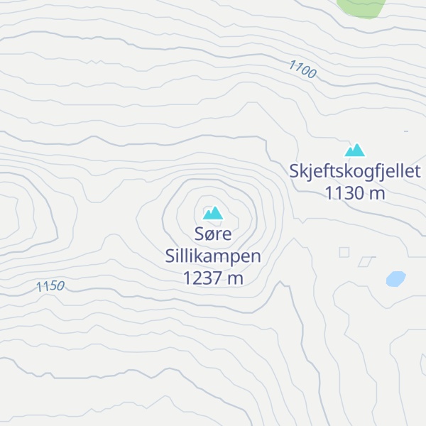 Map of Søre Sillikampen