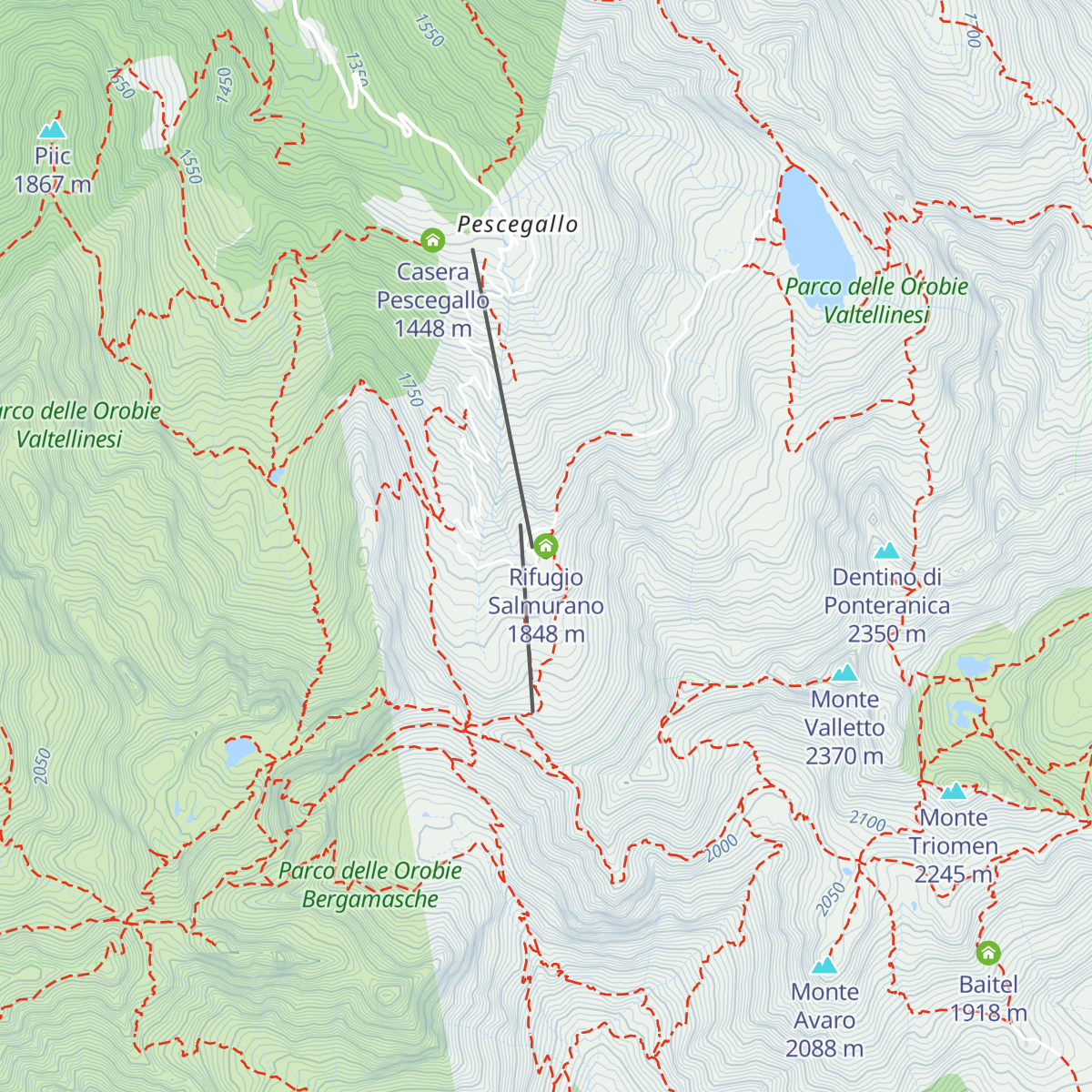 Rifugio Salmurano map
