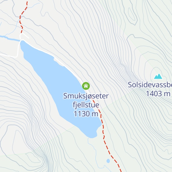 Map of Smuksjøseter fjellstue