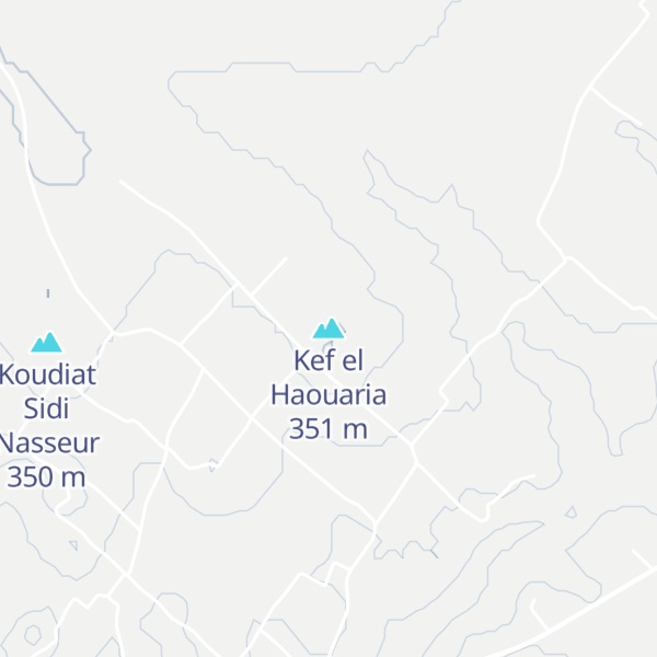Map of Kef el Haouaria
