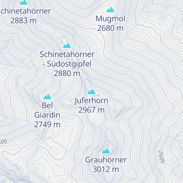Map of Juferhorn