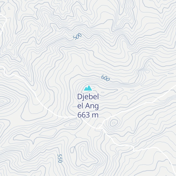 Map of Djebel el Ang