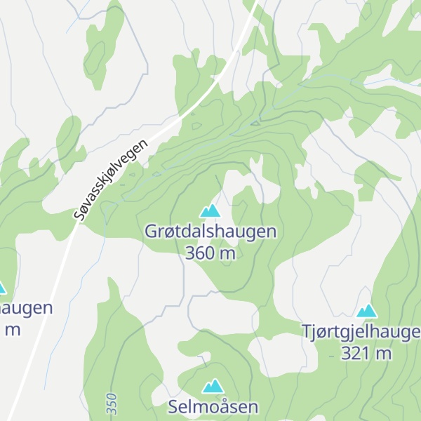 Map of Grøtdalshaugen
