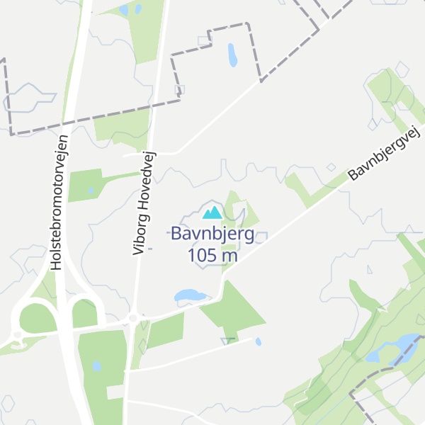 Map of Bavnbjerg