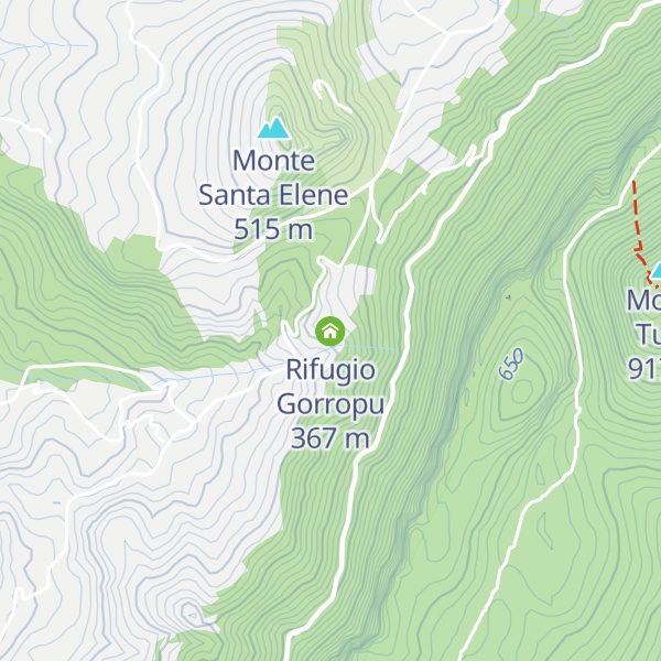 Map of Rifugio Gorropu