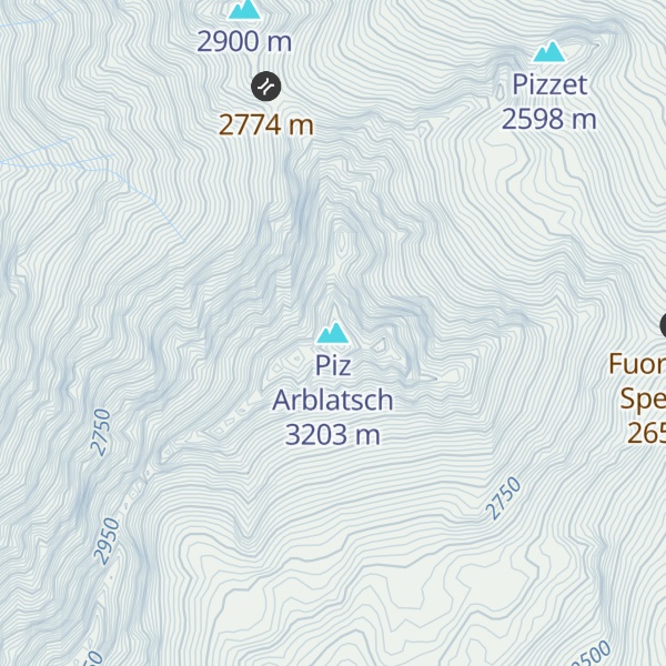 Map of Piz Arblatsch