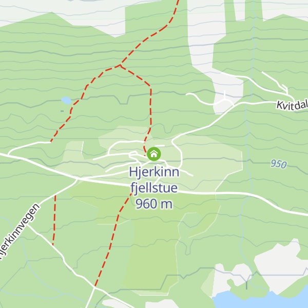 Map of Hjerkinn fjellstue
