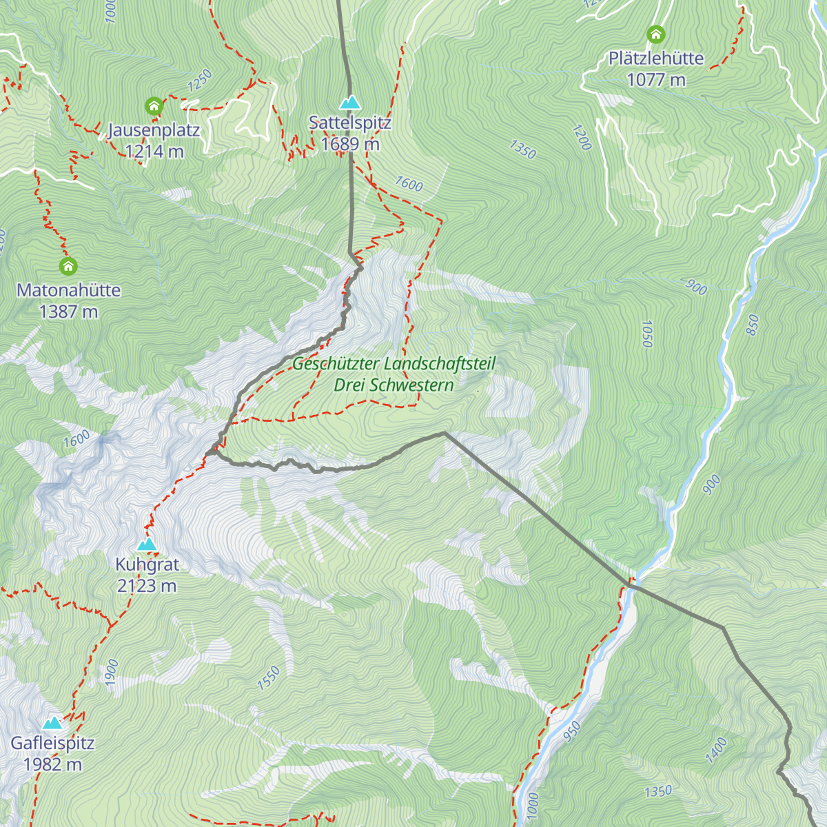Garsellaalpe map