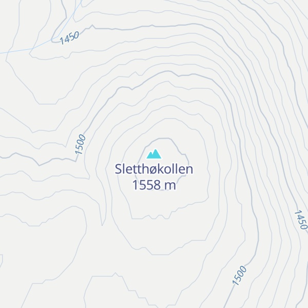 Map of Sletthøkollen