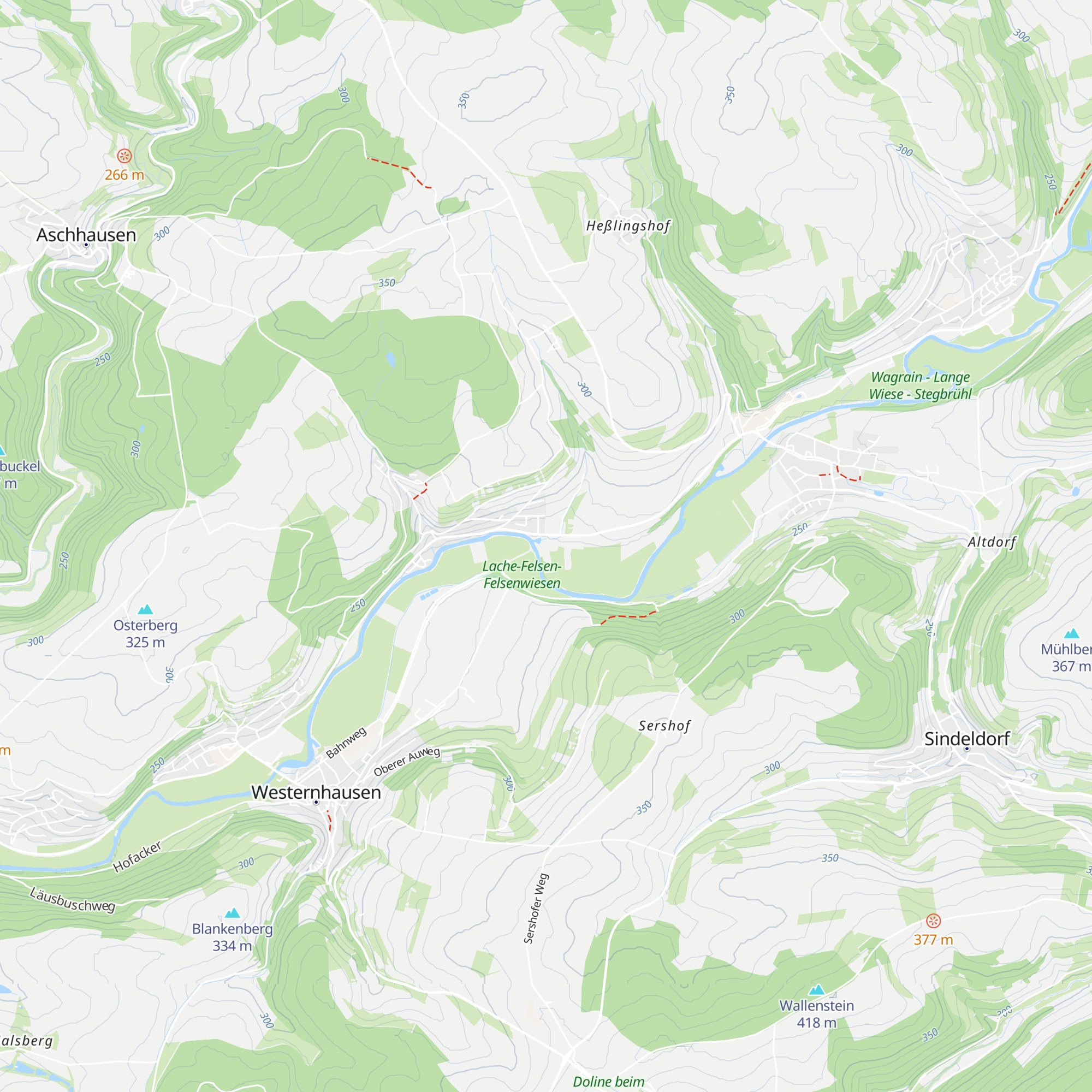 THW-Hütte map