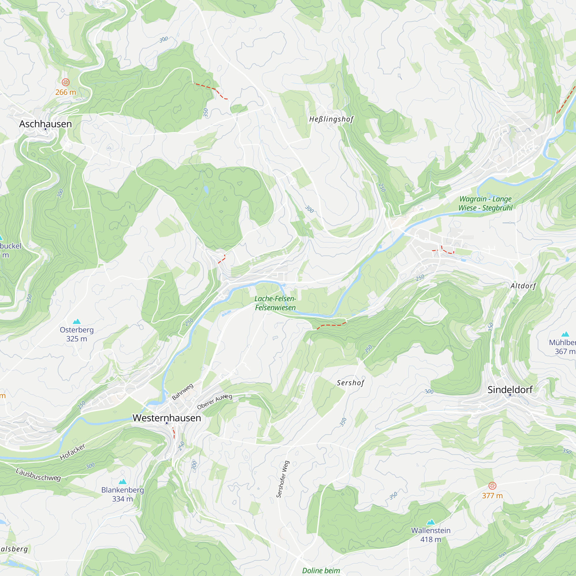 THW-Hütte map