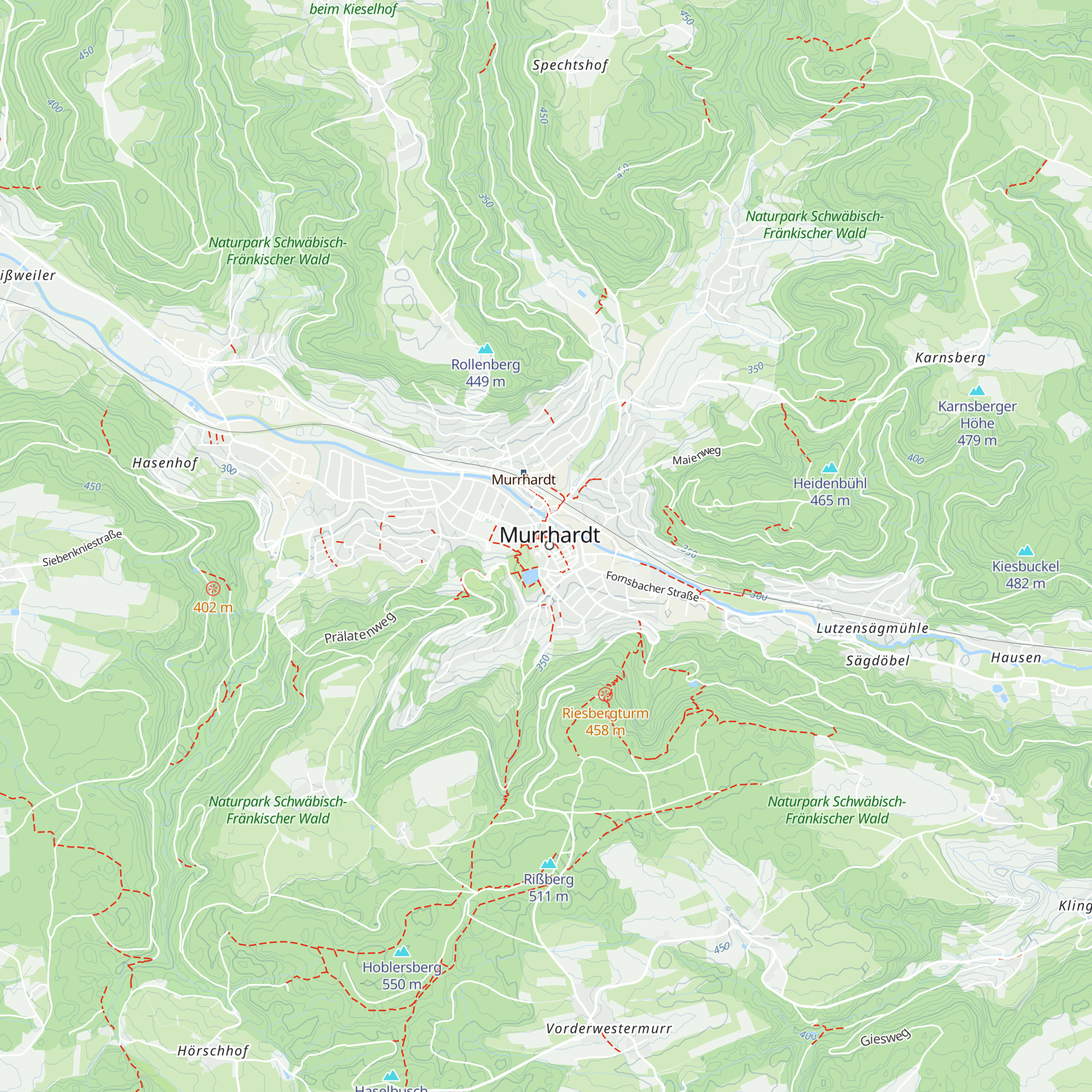 Tourist-Info im Naturparkzentrum Schwäbisch-Fränkischer Wald map