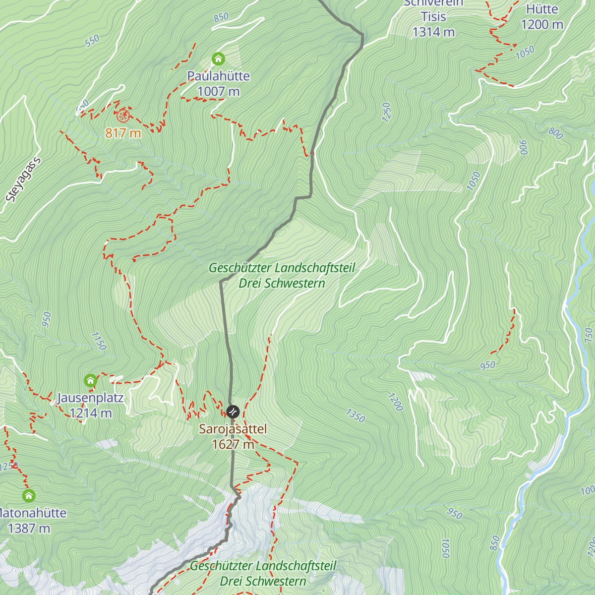 Alpe Saroja map