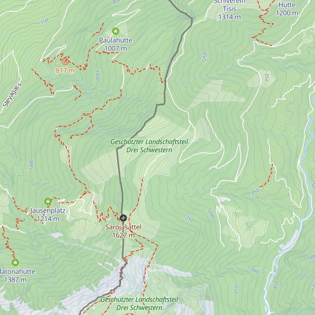 Alpe Saroja map