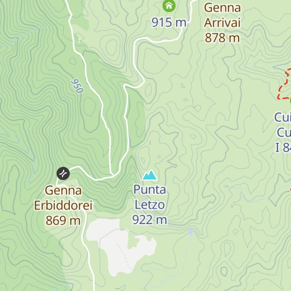Map of Cuile Lessò