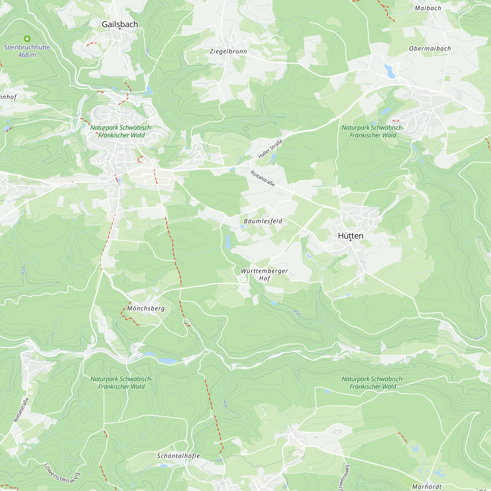 Tobelhütte map