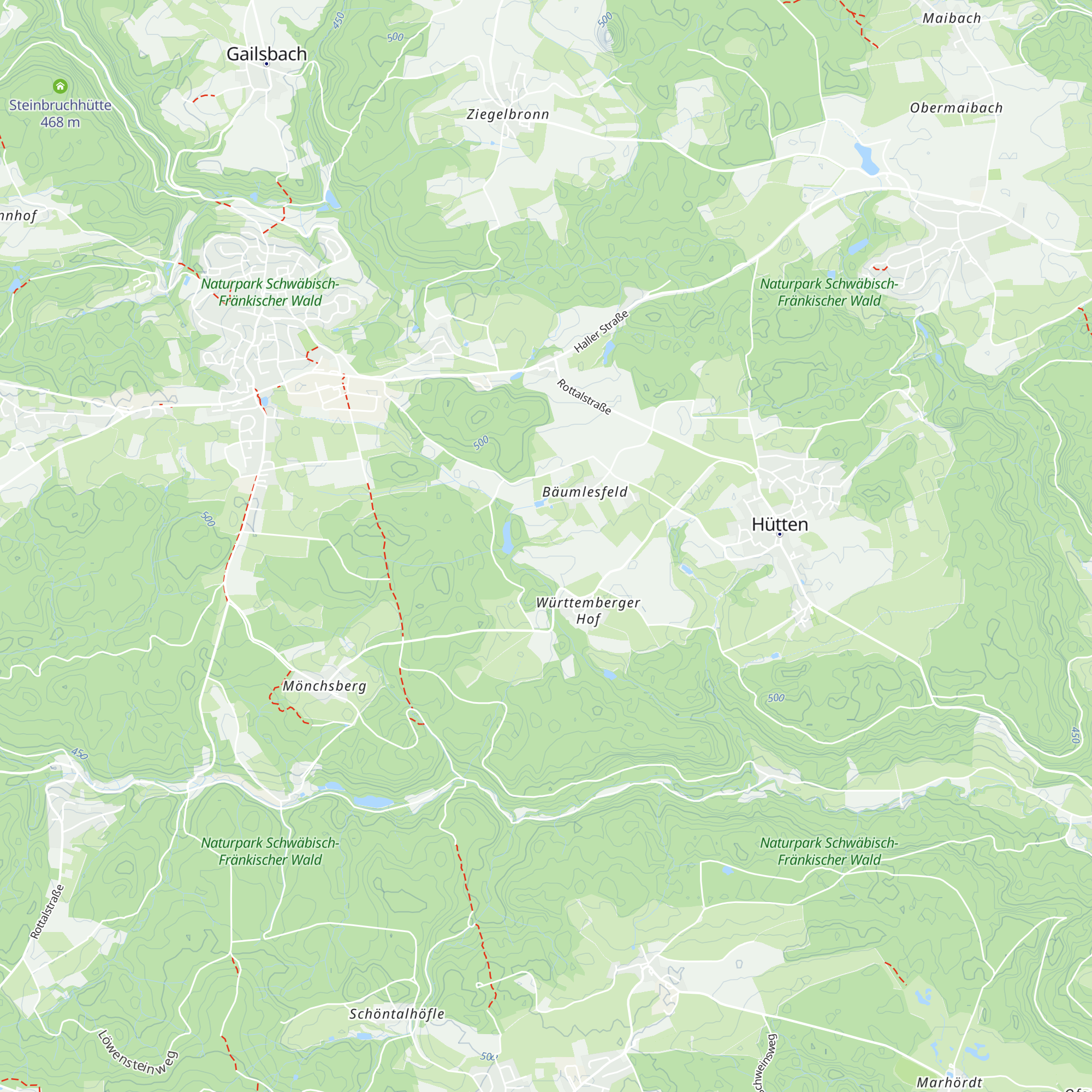 Tobelhütte map