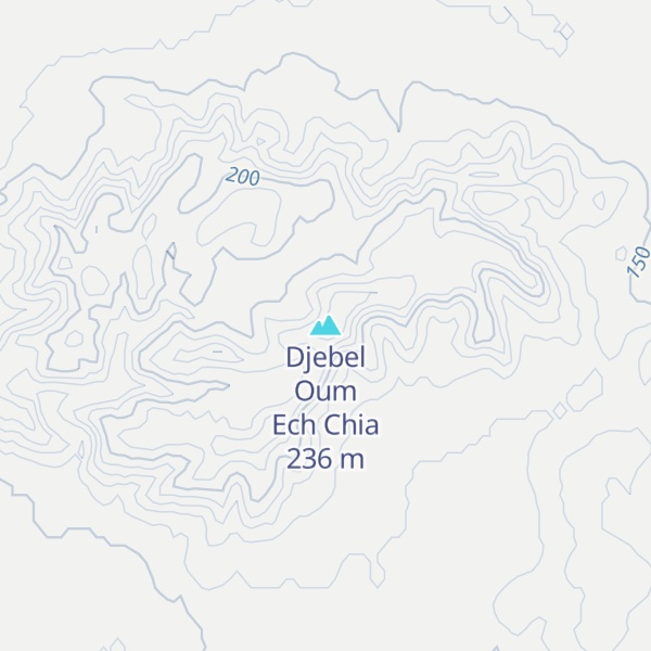 Map of Djebel Oum Ech Chia