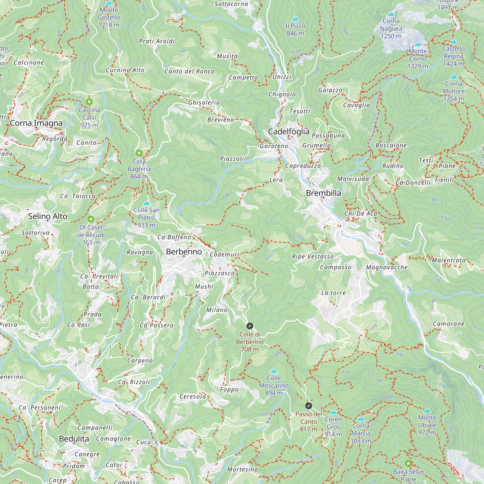 Forcella map